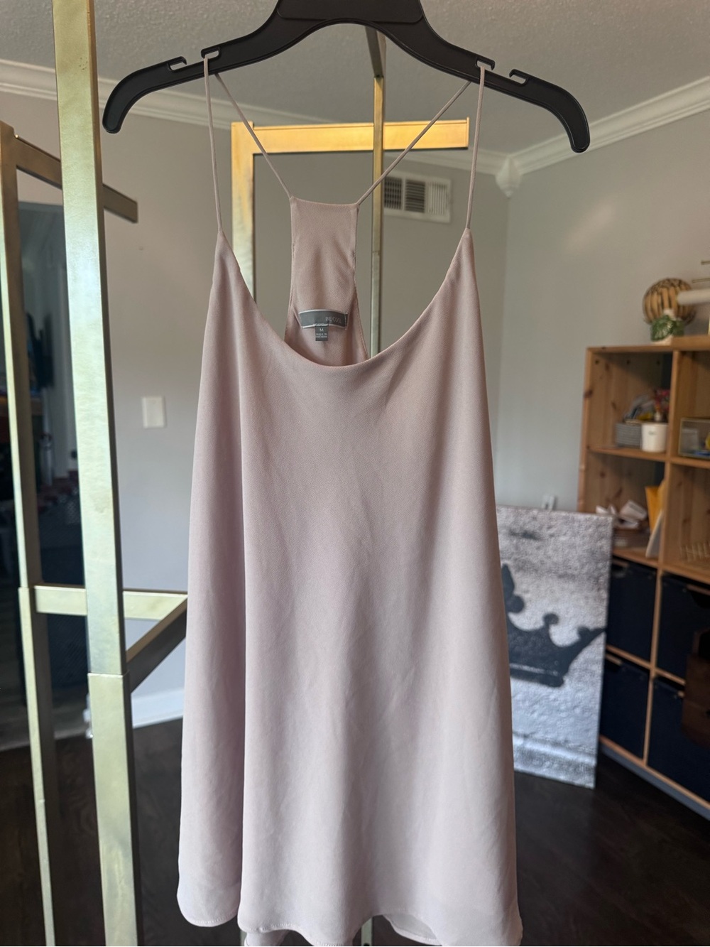 BE COOL pink Taupe Mini Slip Dress